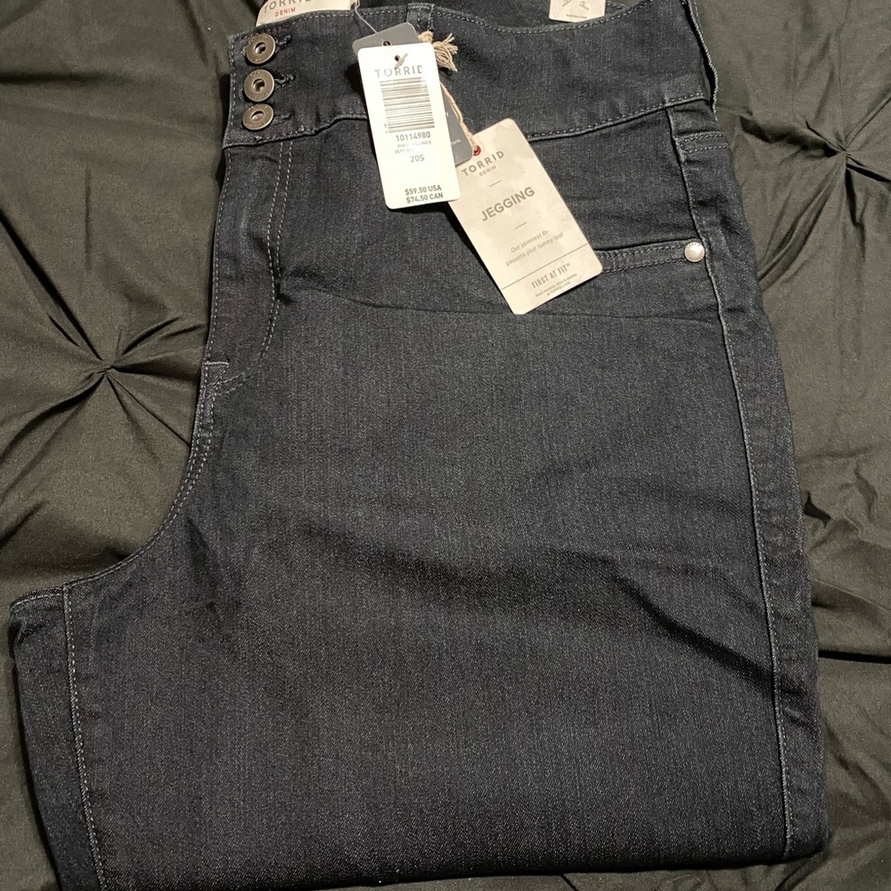 Torrid plus size blue jeggings